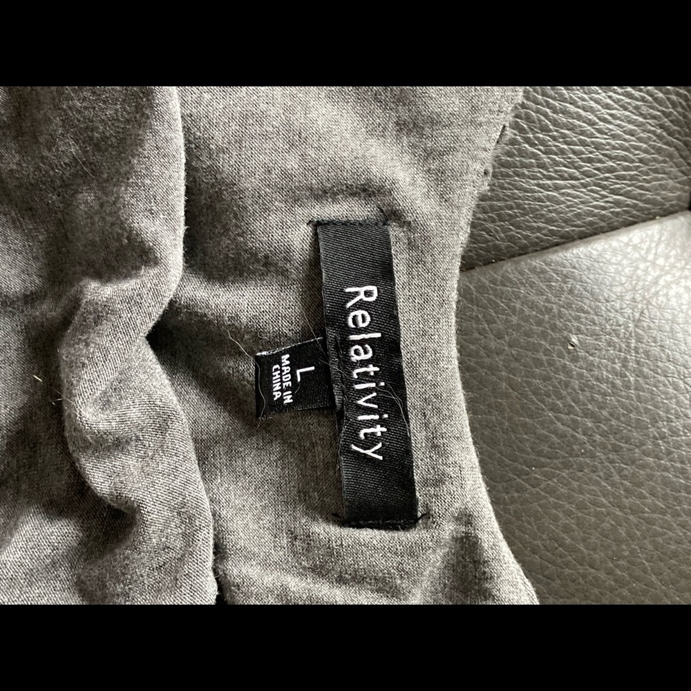 Dress by Relativity, size L, in pewter gray. - Picture 3 of 5